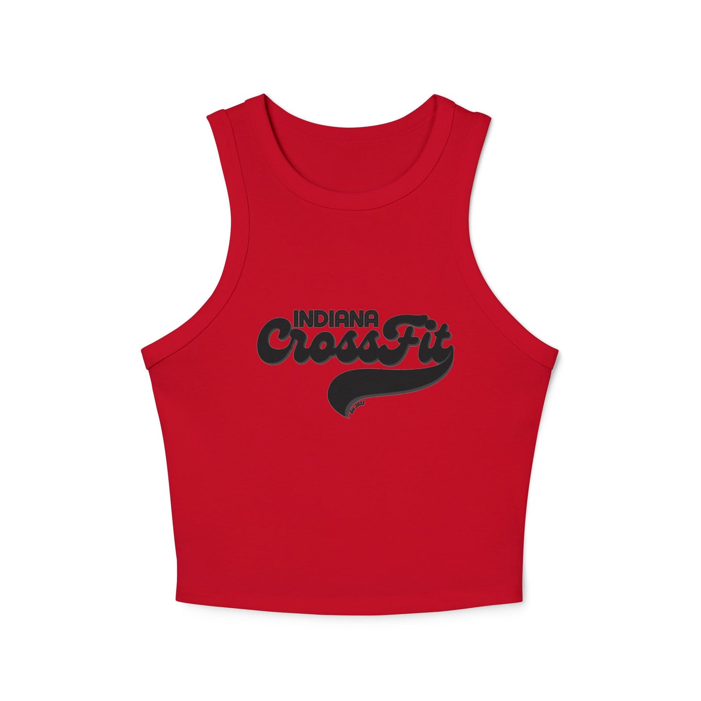 Indiana CrossFit Women's Micro Rib Racer Tank Top - Stylish Activewear