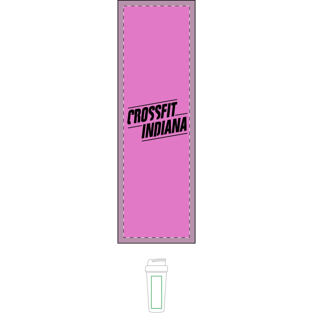 CrossFit Indiana Protein Shaker Bottle — Gym Workout Shake Cup