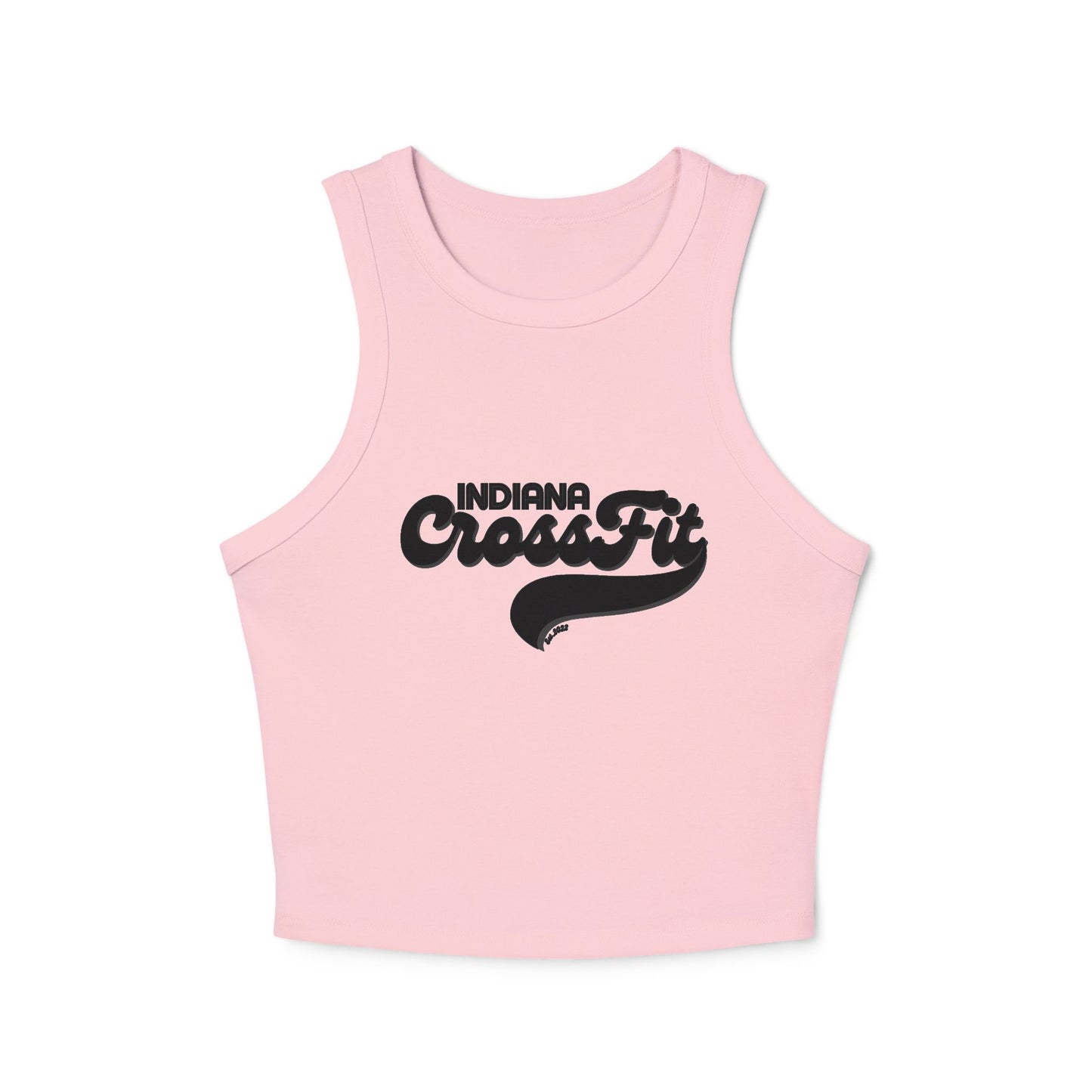 Indiana CrossFit Women's Micro Rib Racer Tank Top - Stylish Activewear