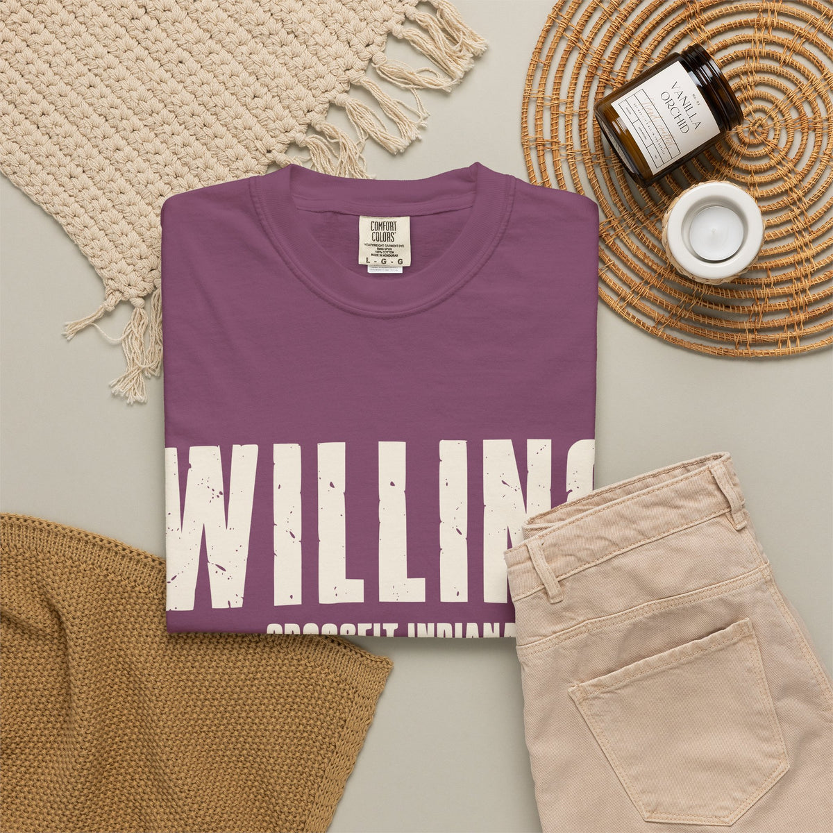 Willing To Work Faded Graphic T‑Shirt