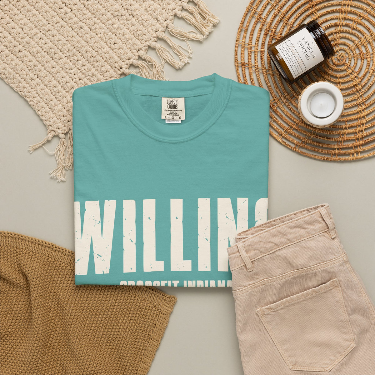 Willing To Work Faded Graphic T‑Shirt