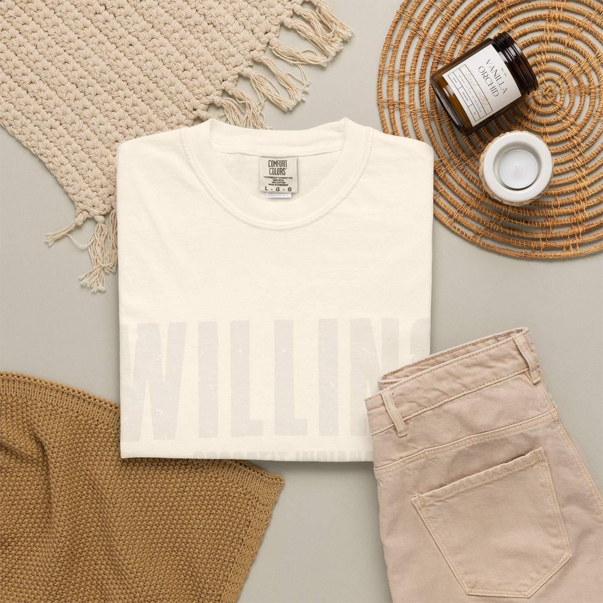 Willing To Work Faded Graphic T‑Shirt