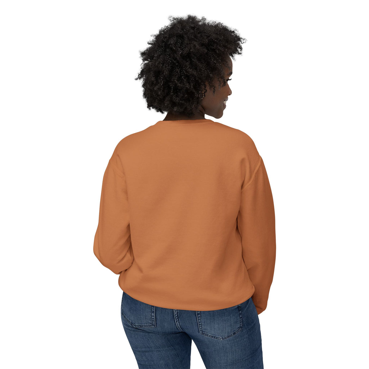 Willing Crewneck Sweatshirt — Subtle Vintage Text Lightweight Pullover