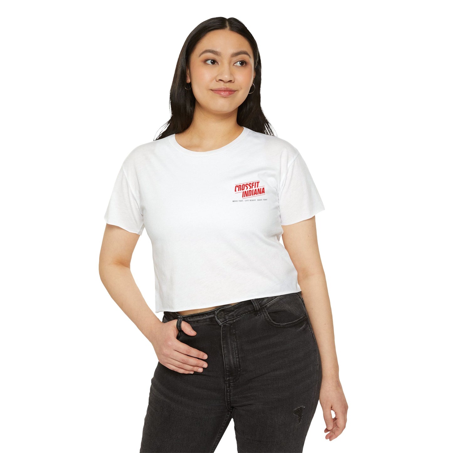 Intern Crop Top — CrossFit Indiana Festival Tee
