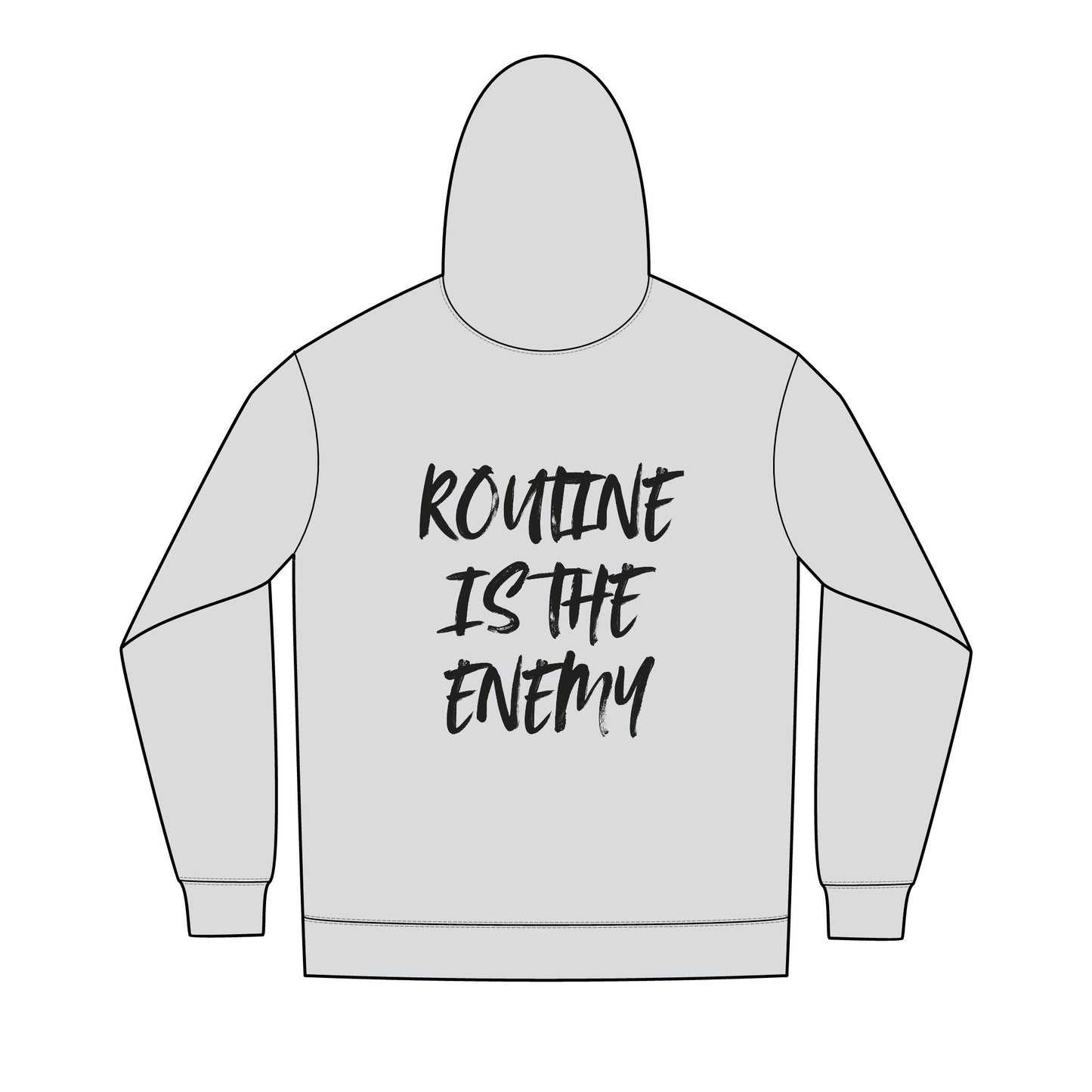 'Routine Is The Enemy' Men's Full-Zip Hoodie