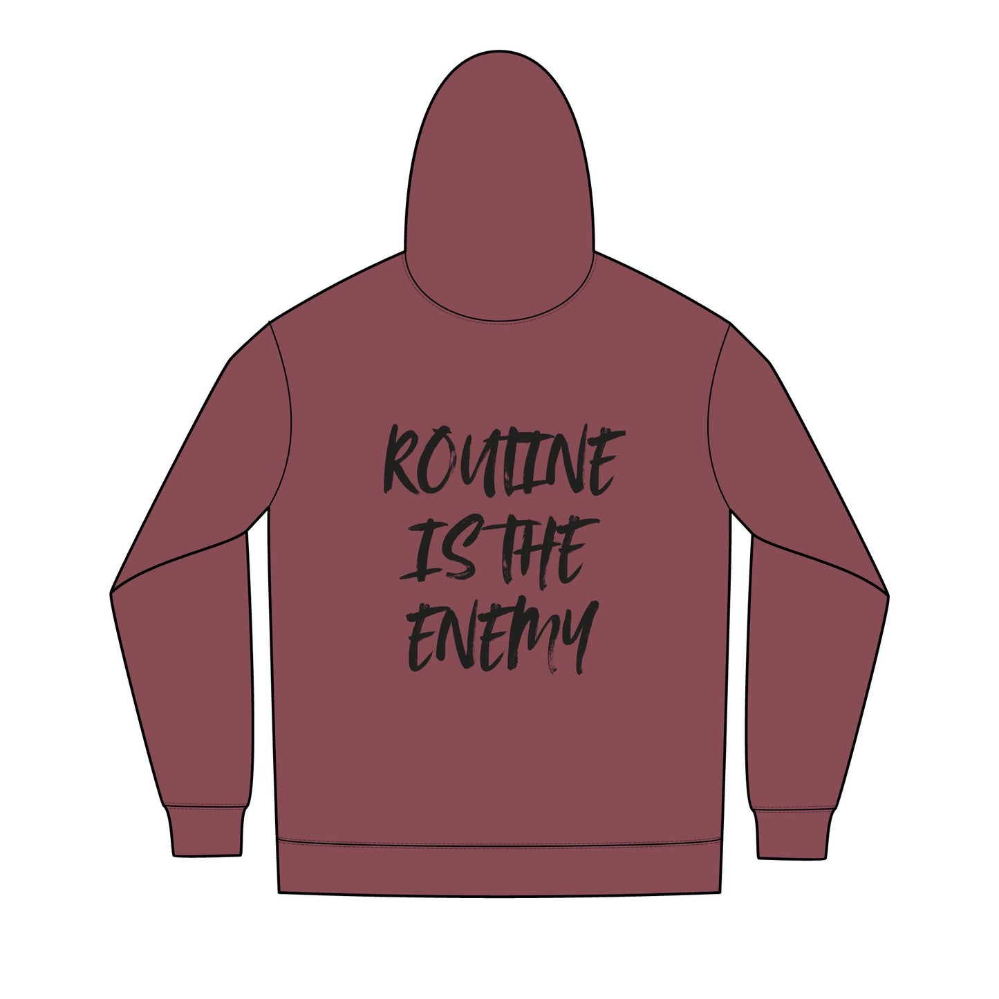 'Routine Is The Enemy' Men's Full-Zip Hoodie