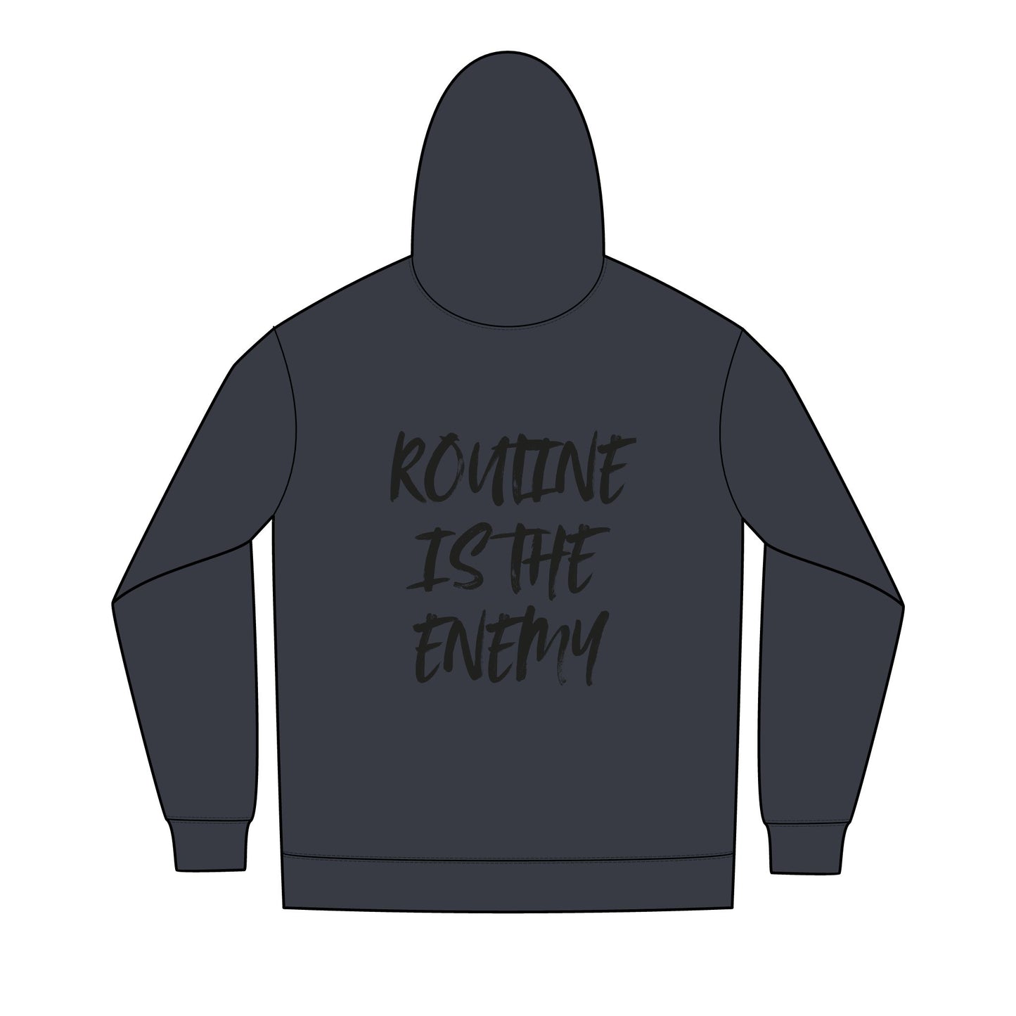 'Routine Is The Enemy' Men's Full-Zip Hoodie