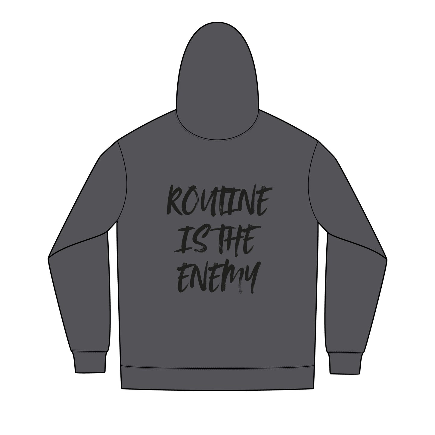 'Routine Is The Enemy' Men's Full-Zip Hoodie