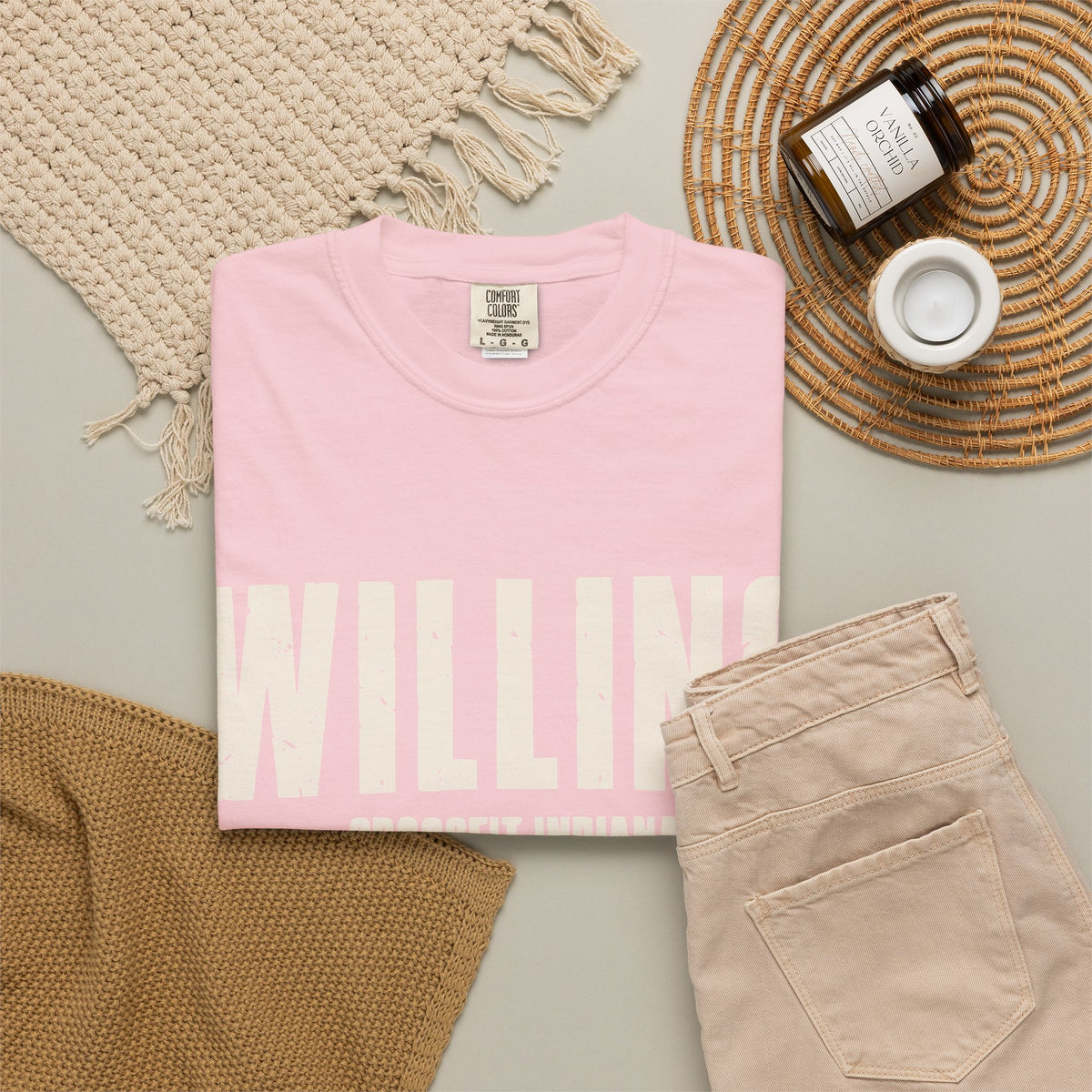 Willing To Work Faded Graphic T‑Shirt