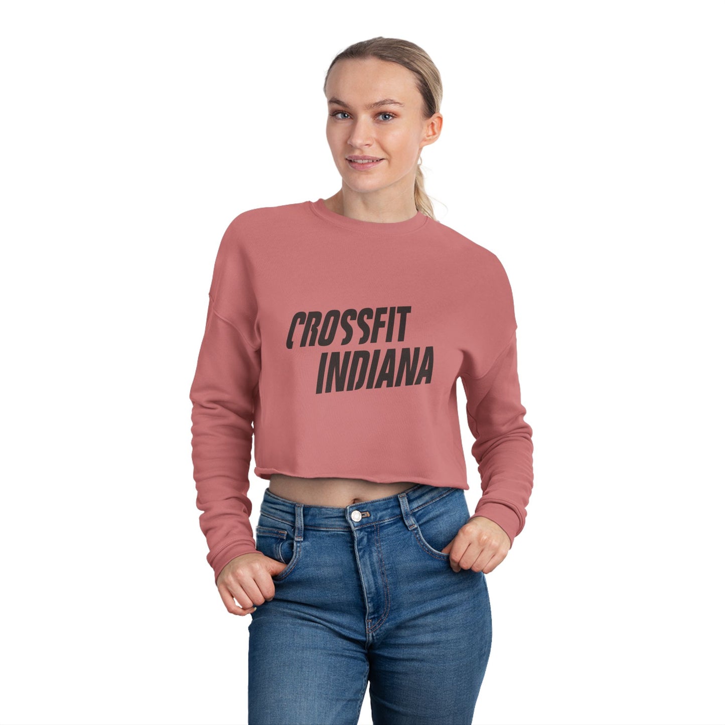“Routine Is The Enemy” Cropped Sweatshirt – Women's Fitness Top