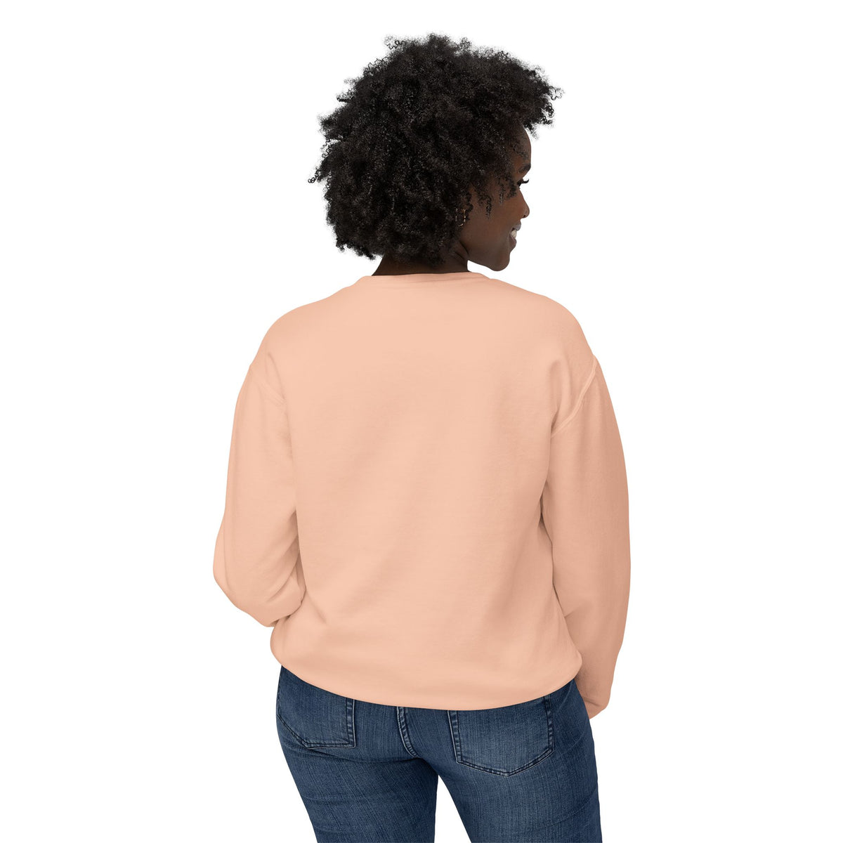 Willing Crewneck Sweatshirt — Subtle Vintage Text Lightweight Pullover