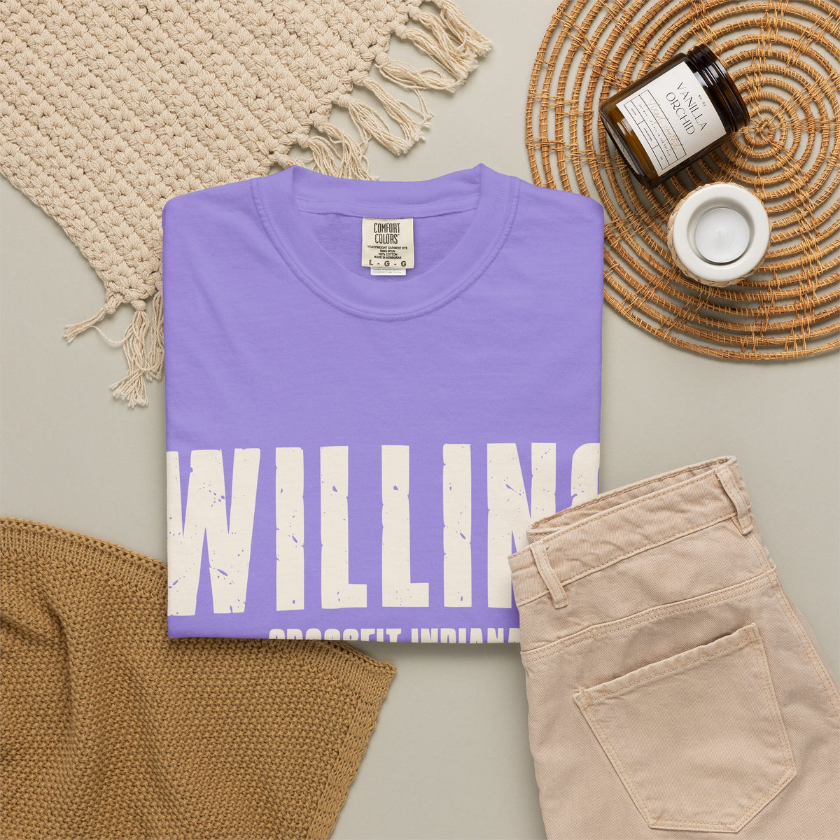 Willing To Work Faded Graphic T‑Shirt
