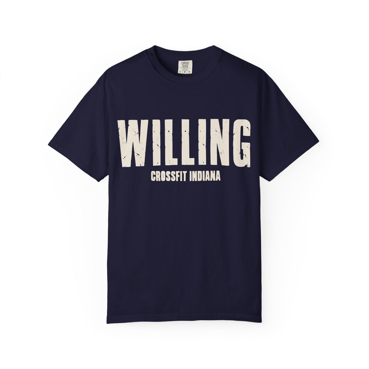 Willing To Work Faded Graphic T‑Shirt