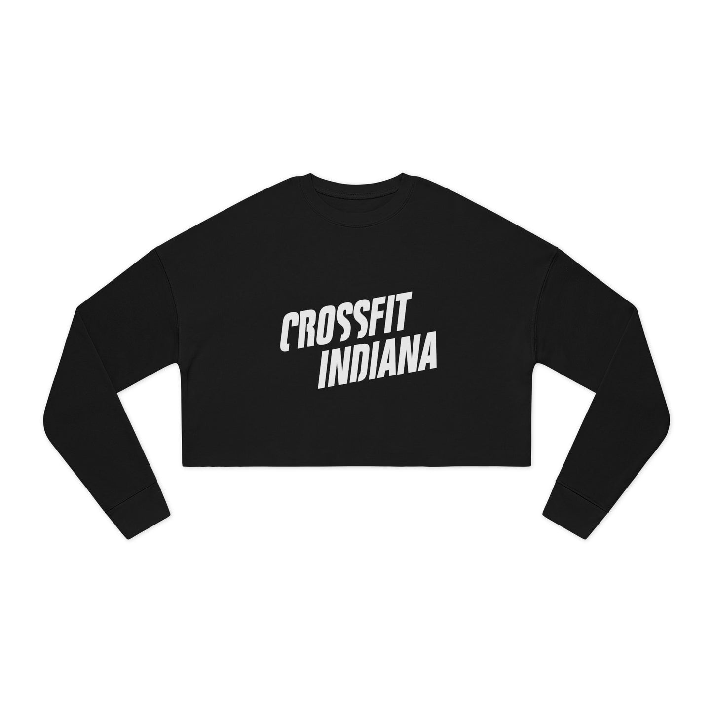 “Routine Is The Enemy” Cropped Sweatshirt – Women's Fitness Top