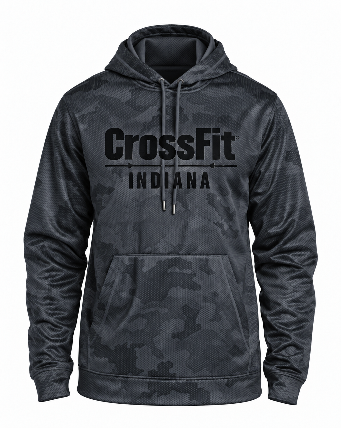 CrossFit Indiana Camo Hex Fleece Hoodie