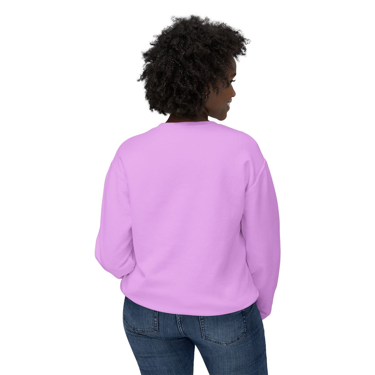 Willing Crewneck Sweatshirt — Subtle Vintage Text Lightweight Pullover