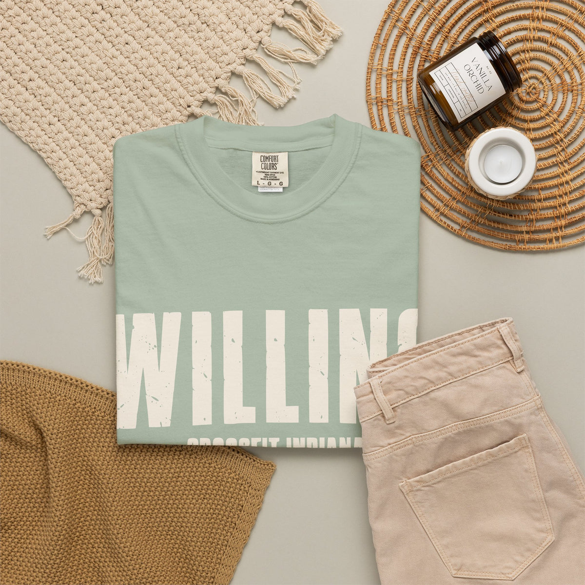 Willing To Work Faded Graphic T‑Shirt