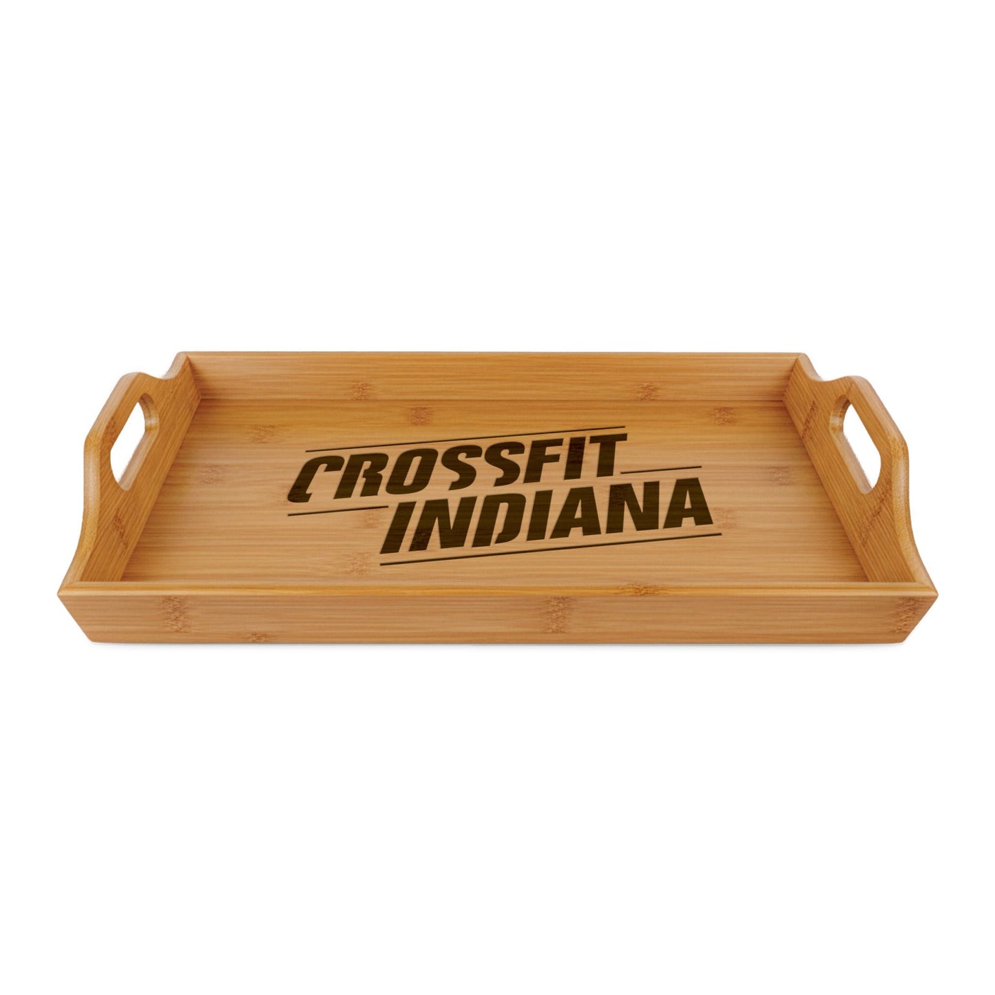 CrossFit Indiana Engraved Bamboo Serving Tray