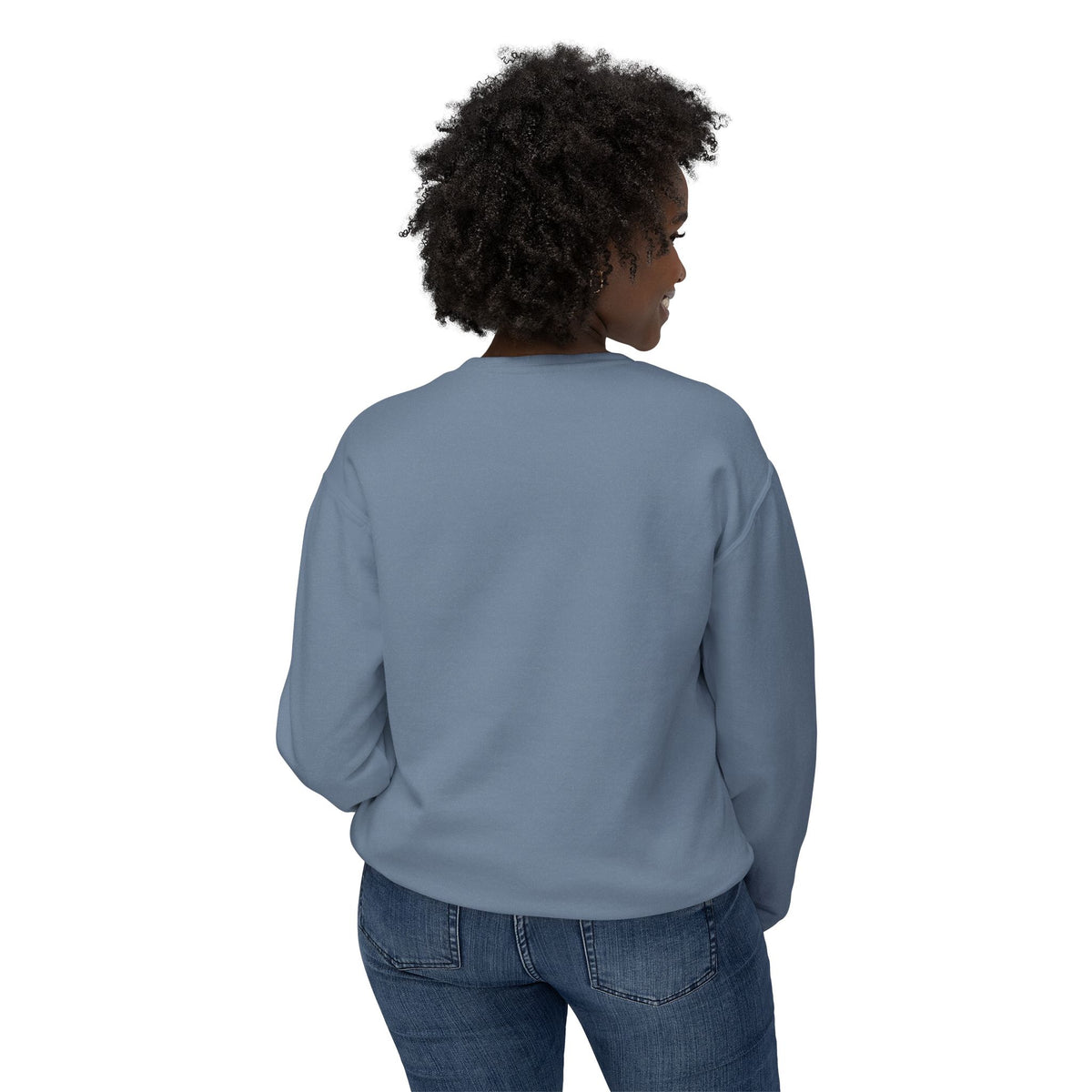 Willing Crewneck Sweatshirt — Subtle Vintage Text Lightweight Pullover