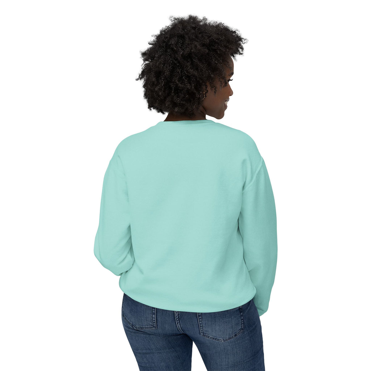 Willing Crewneck Sweatshirt — Subtle Vintage Text Lightweight Pullover