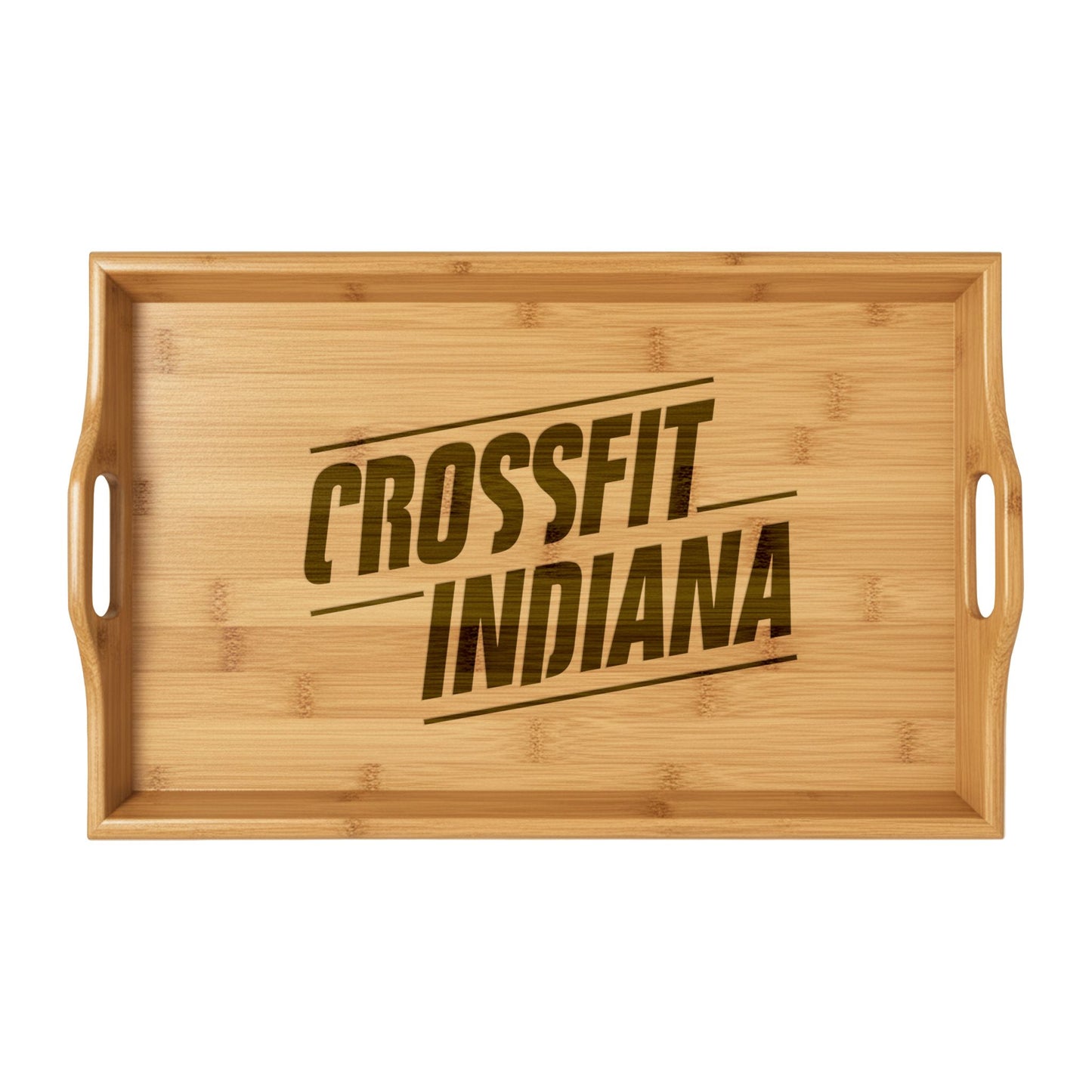 CrossFit Indiana Engraved Bamboo Serving Tray