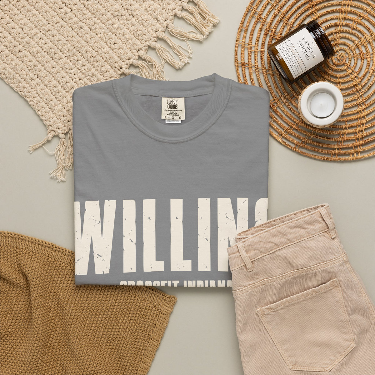 Willing To Work Faded Graphic T‑Shirt