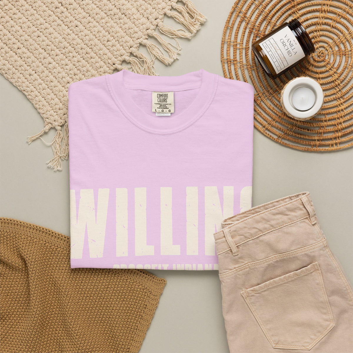 Willing To Work Faded Graphic T‑Shirt