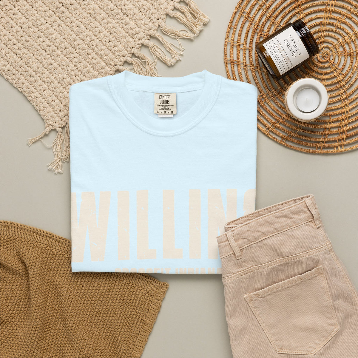 Willing To Work Faded Graphic T‑Shirt