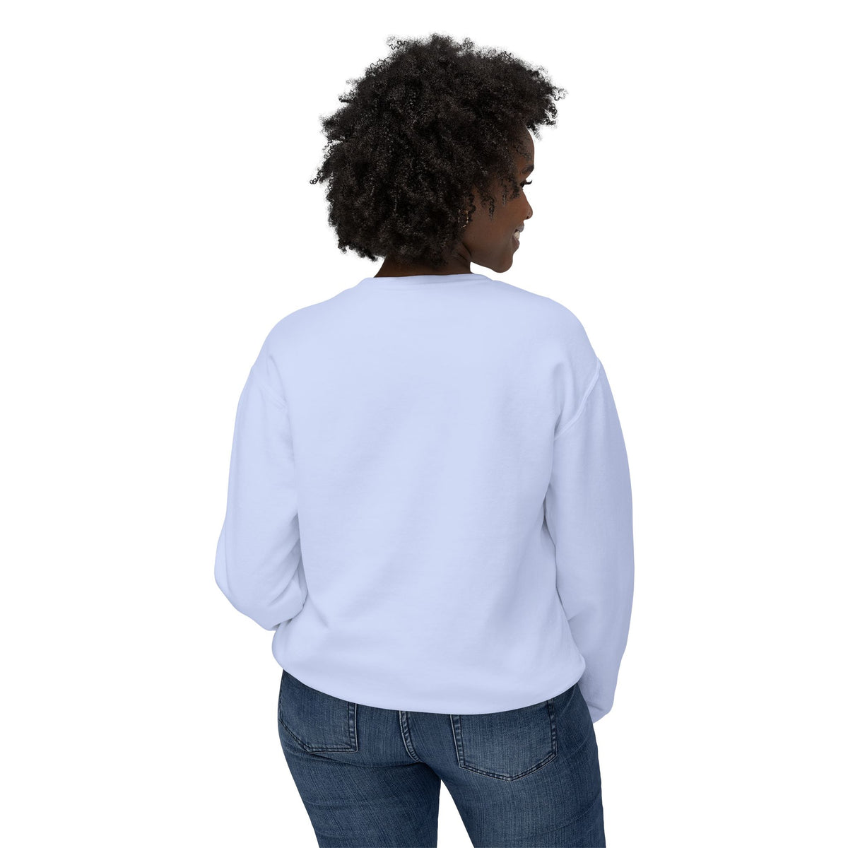 Willing Crewneck Sweatshirt — Subtle Vintage Text Lightweight Pullover